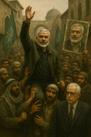 پیروزی جنبش مقاومت حماس در دومین دوره انتخابات پارلمانی فلسطین با اکثریت آرا 2006م