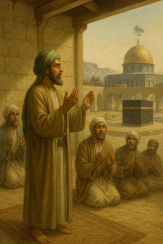 تغییر قبله مسلمین از بیت المقدس به مکه معظمه 2 ه.ق