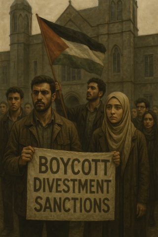 حمایت دانشجویان دانشگاه NUI Galway از کمپین تحریم و مبارزه علیه اسراییل